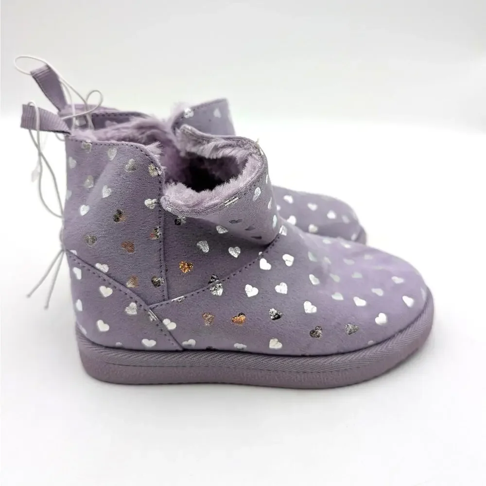 Harper Canyon Elly Cozy Short Boot Unisex Kids Lavender Size US10M